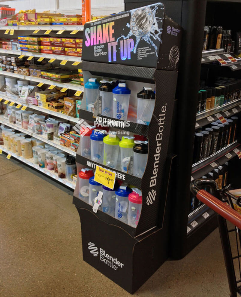 Blender Bottle Tumblers Floor Standing Display Units