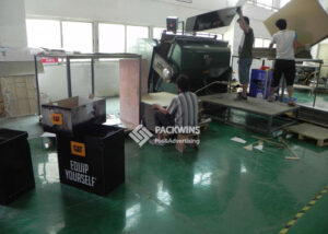 CAT Cats Clothes Dumpbin Cardboard Display