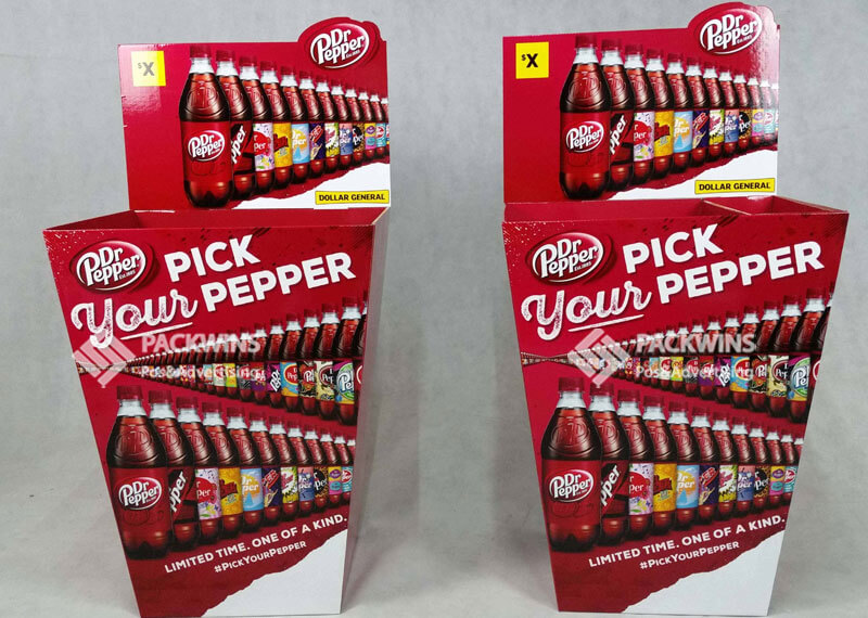 Drpepper Point of Sale Dumpbin Corrugated Display