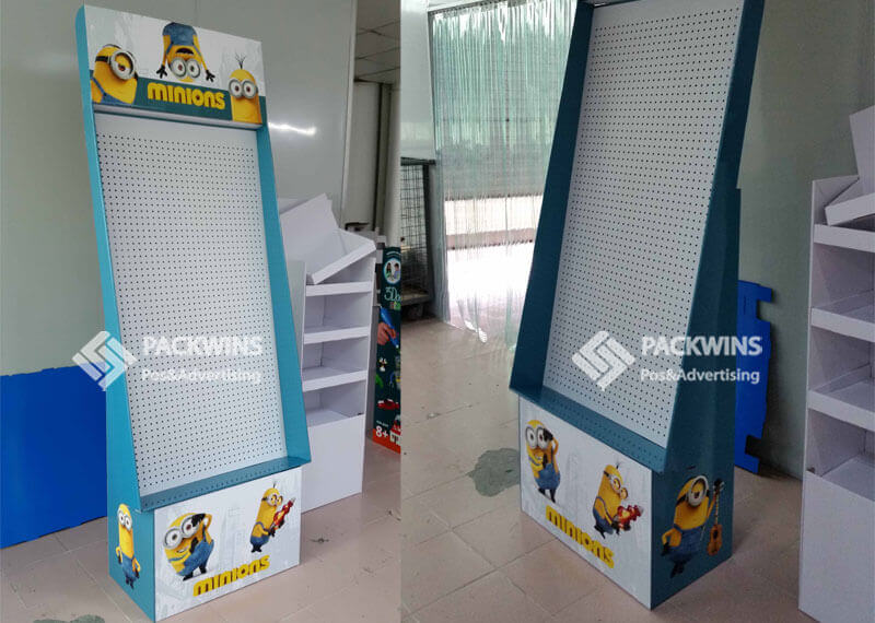 Minions-Stationery-POS-Pegboard-Display-Stand-With-MDF-Backpanel-3
