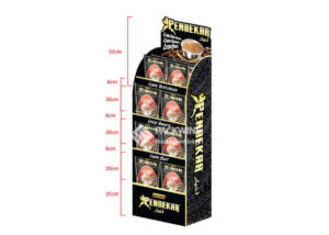 Simple Structure Coffee Cardboard Retail Display Stands