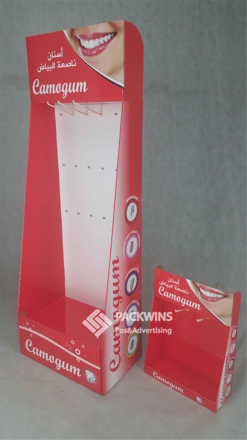 Toothpast Custom Counter Cardboard Display Stands