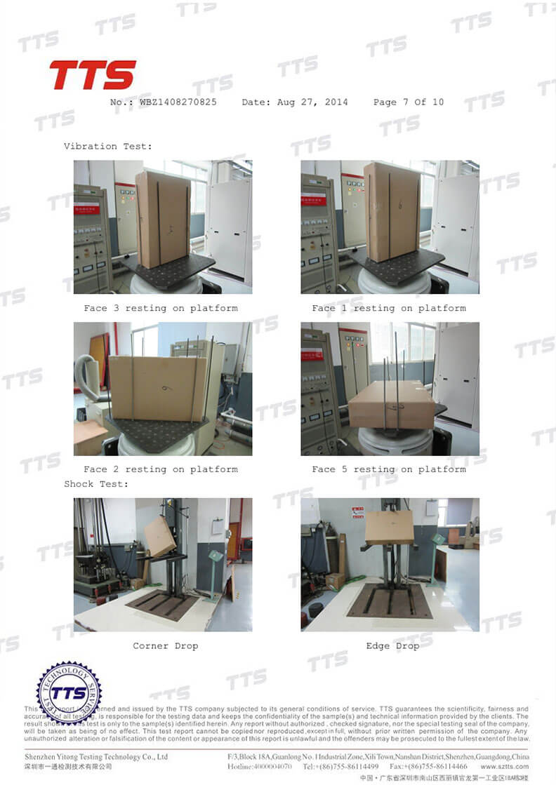 A worker conducting a drop test on a packaged pet product