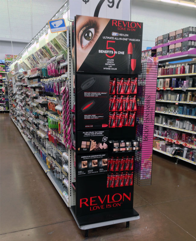 club store retail display stand for cosmetics