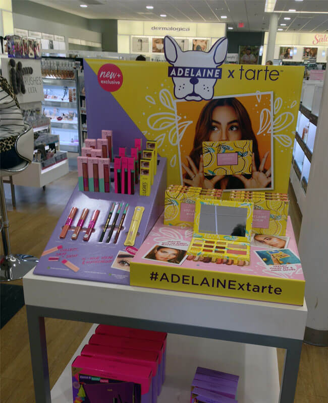 cosmetic countertop display stand
