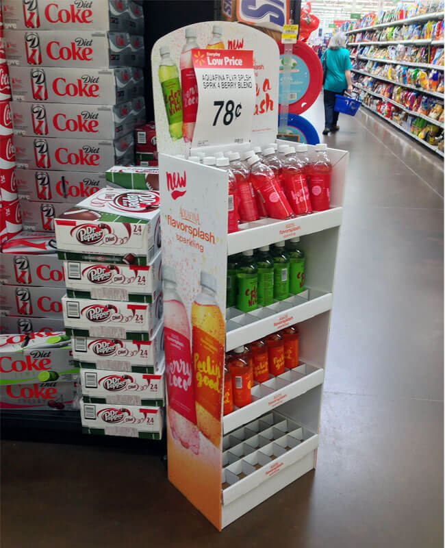FSDU floor display for liquor store