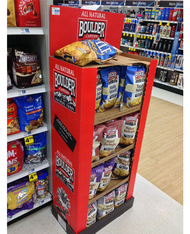 Boulder Canyon Natural Foods Chip Display Boulder Canyon Natural Foods Chip Display