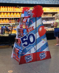 Chips Ahoy 50 Years Floor Display
