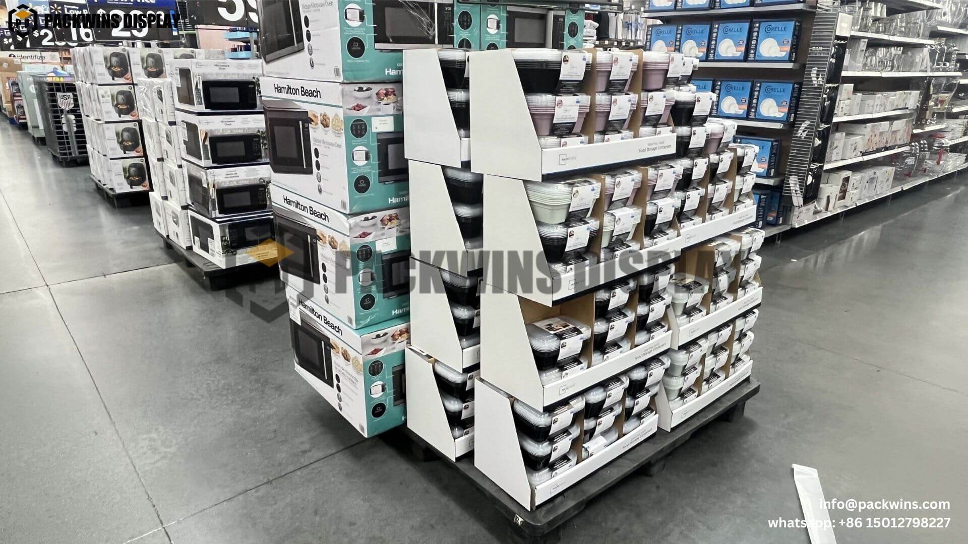 Optimal positioning of cardboard displays in retail layout Store layout with strategic display placement