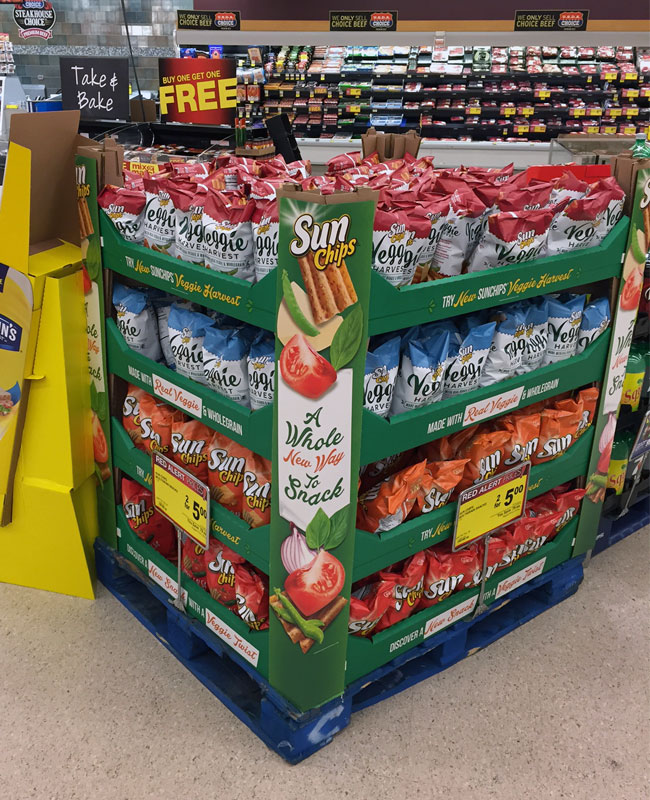 Sun Chips Pallet Display Sun Chips Pallet Display