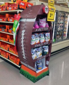 Cape Cod Chips Snacks Football Floor Display