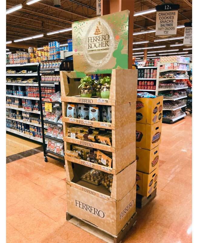 convenient retail display organization