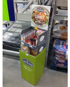Fire And Flavor Turkey BBQ Perfect Dumpbin Floor Display