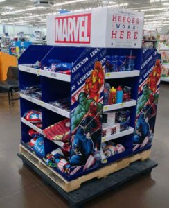 Marvel Heroes Work Here Tumblers Apparel Walmart Full Pallet Display