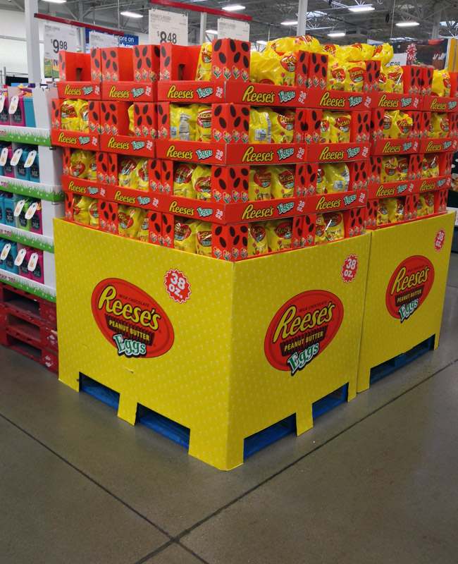Reese's Peanut Butter 38oz Eggs Food Sam's Full Pallet Display