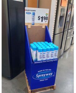 Sprayway Glass Cleaner Home Depot Quarter Pallet Display