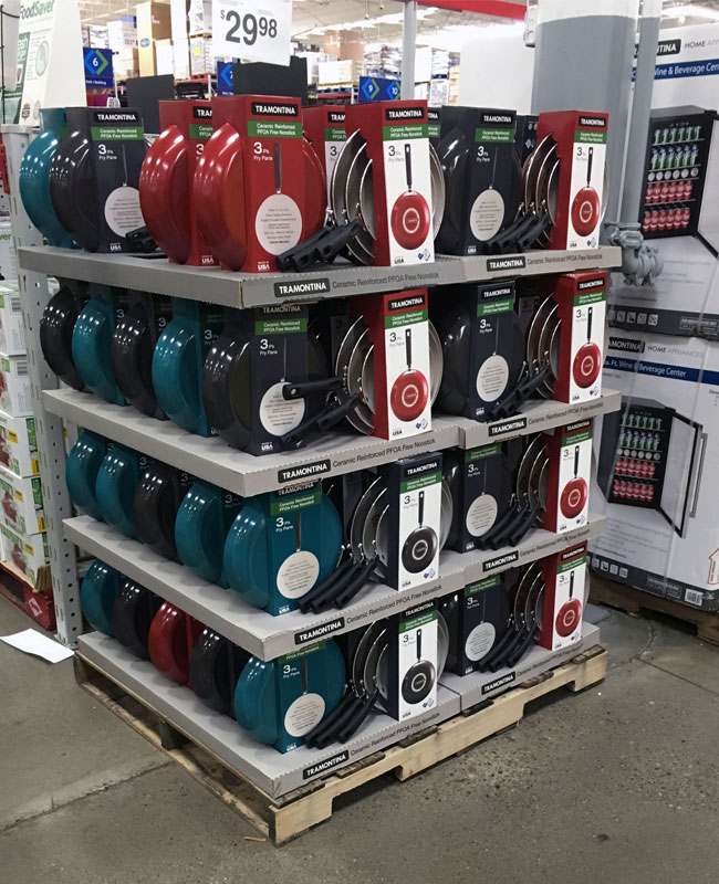 Sam's Club 5 Easies display Sam's Club 5 Easies display