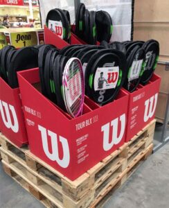 Wilson Tour BLX Badmington Pallet Display