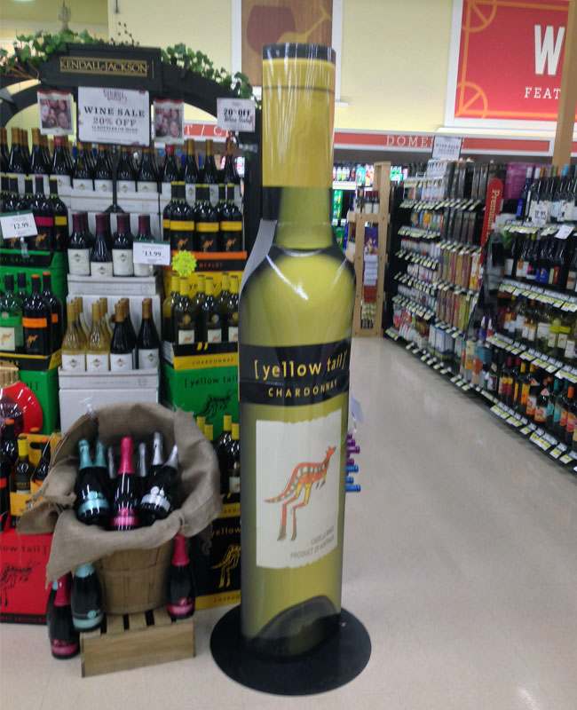 A premium-looking cardboard display with special finishes