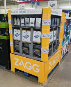 Zagg Back to School Mobile Style Sam's Club Store Full Pallet Display