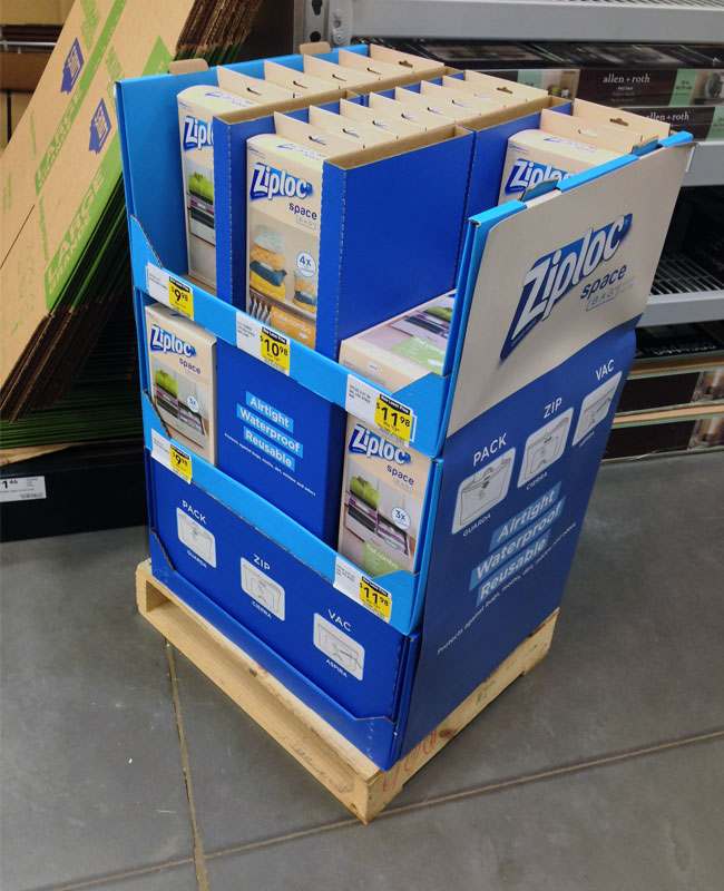 custom shelf displays lowering packaging and logistics costs