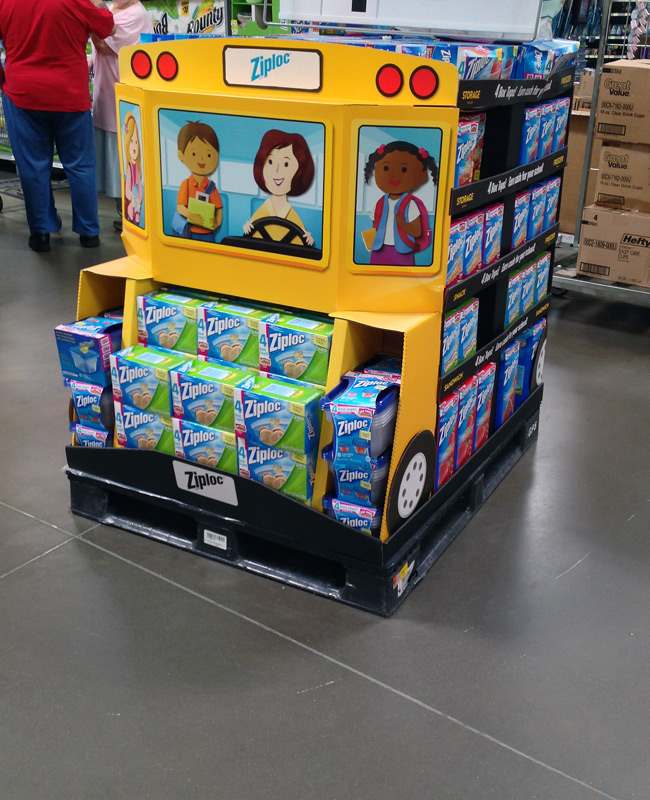 custom shelf displays for faster shelf replenishment